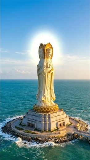 Flying Over Guanyin of Nanshan 🇨🇳 | Stunning Aerial Cinematic Drone Footage