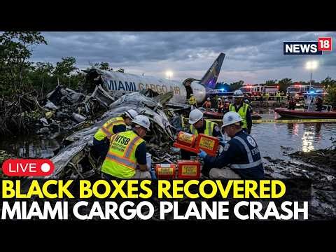 LIVE | Major Breakthrough Miami Cargo Plane Crash: Black Boxes Recovered, Probe Intensifies | N18G