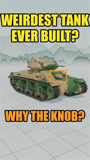 The Weirdest Tank Ever Built 😳 #3d #militarytech #3danimation #warfare #tanks #weird