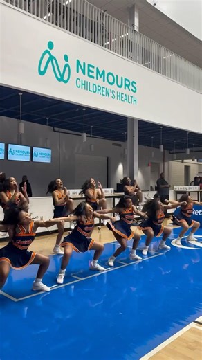 Get into the groove 💙🦁🧡 #BlackGirlsCheer #HBCU #StompNShake #StompandShake