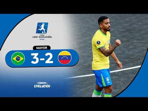 BRASIL vs. VENEZUELA | HIGHLIGHTS | CONMEBOL LIGA EVOLUCIÓN FUTSAL - ZONA NORTE | MAYOR