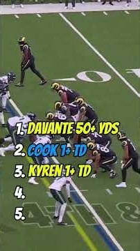 Bills Vs Rams MNF 5 Best Plays!