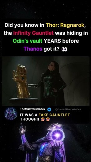 The Infinity Gauntlet Was Hiding in Odin’s Vault?! #marvel #mcu #marvelcomics #marvelshorts