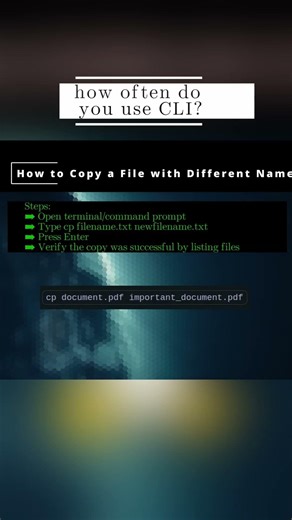 🐧 Linux CLI 🐧 How to Copy a File with Different Name 🐧 #shorts #KGROSShorts #HowToLinuxCLI