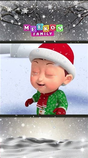 Snowy Christmas Fun❄️ Kids Song & Nursery Rhyme #Shorts #ChristmasShorts #songsforkids #hooplakidztv