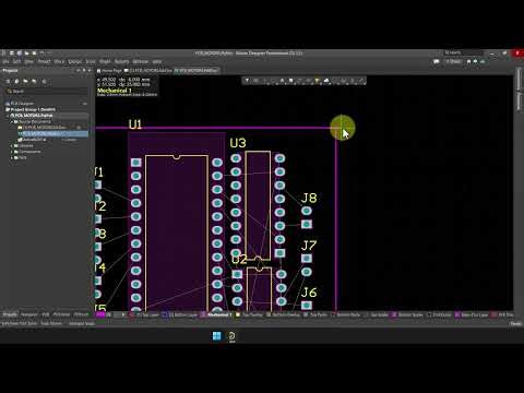 13. PCB Motors - Arduino Nano - Altium Designer - Borde de la PCB