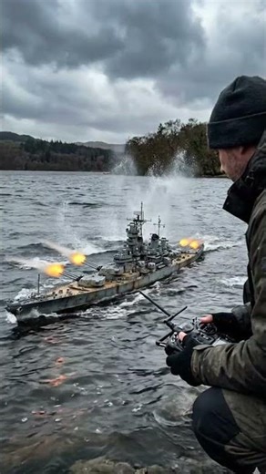 This Tiny Warship Battle Looks REAL 😳🚢