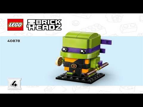 💥 LEGO instructions 💥 BrickHeadz 💥 40878 💥 Teenage Mutant Ninja Turtles Figures 💥 Donatelo 💥