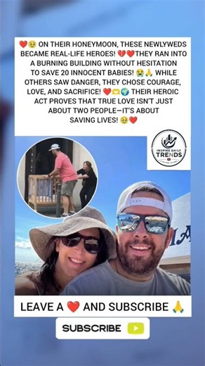 💔❤️ THEIR HONEYMOON TURNED INTO A LIFE-SAVING MISSION! THEY RESCUED 20 BABIES!#TrueLove #BraveHeroes