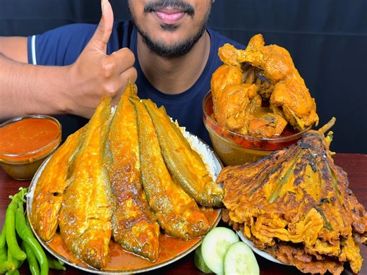 Eating Spicy Fish Curry,Oily Chicken Curry,Brinja Fry With Rice Salat || Asmr Mukbong Show #EatingShow #Mukbang #RealMukbang #IndianMukbangShow #EatingChallenge #FoodReview #FoodChallenge #BangladeshiFoodReview #EatsZone #Eat #Food #SpicyFood #ASMReating #SpiceASMR #DeshiFoodVlog | Eat with RUMON