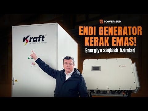 ENDI GENERATOR KERAK EMAS! Energiya saqlash tizimi