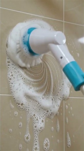 Extendable Cordless Power Scrubber: Shower Glass & Tile Demo