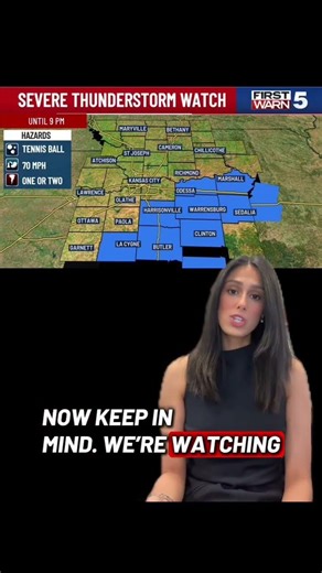 Severe thunderstorm watch issued