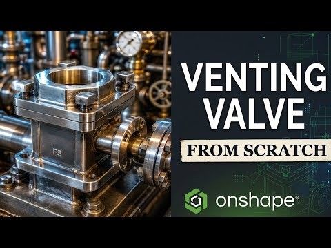 I Designed A Venting Valve Assembly in Onshape #cad