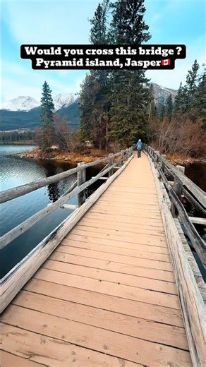 Would You Cross This Bridge in Jasper? 😍🇨🇦 #shorts