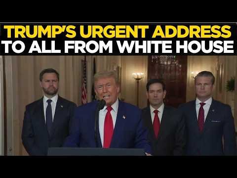 Trump LIVE: US President Donald Trump Urgent Address To The World | White House | Russia | China