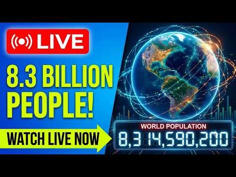 🔴 LIVE: World Population Reaches 8.3 Billion! (Real-Time Ticker)