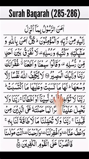 Day 24 of uploading surah al baqarah (last 2 verse) daily #shorts #surahalbaqarah