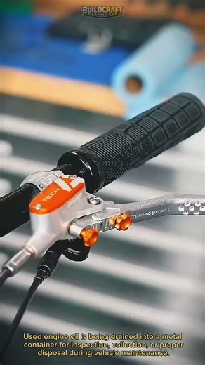 How Used Engine Oil Is Drained Like a Pro #Mechanic #CarRepair #Automotive