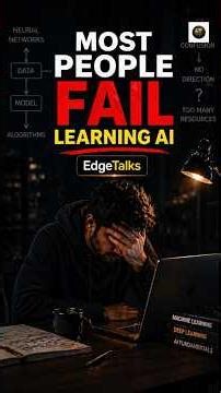 Most People Fail To Learn AI.(Not Because it is Hard)