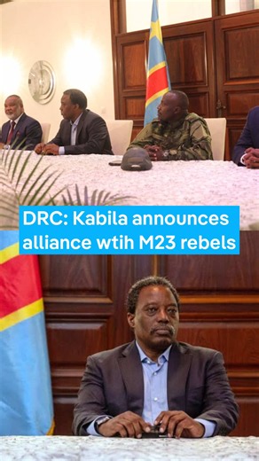 Former President of the Democratic Republic of Congo, Joseph Kabila, has announced a new political-military alliance with the Rwanda-backed M23 rebel group, marking a major escalation in his involvement in the conflict in eastern Congo. The new coalition, called the Front for the Refoundation of the Nation, was unveiled at Kabila's residence in Goma, a city controlled by M23 since January 2025. Kabila will lead the alliance, with rebel commanders serving as his deputies. The group says it aims t