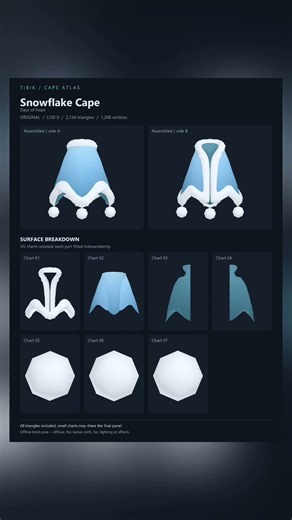 Snowflake cape breakdown #skycotl #skychildrenofthelight #skychildrenofthelightbeta #skycotledit