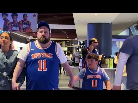 Sixers fans react after Knicks fans take over Xfinity Mobile Arena for Game 4