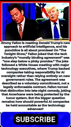 Jimmy Fallon ROASTS Trump’s AI Deal: “One Step Below a Pinky Promise”