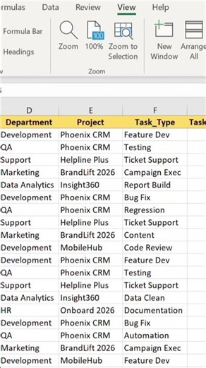 Stop Loosing Headers in Excel | Freeze Panes Now ✅ #exceltips #exceltricks #excel #productivity