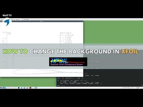 🛫 How to use XFOIL | Changing the background