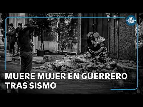 Tras sismo, reportan muerte de mujer en San Marcos, Guerrero