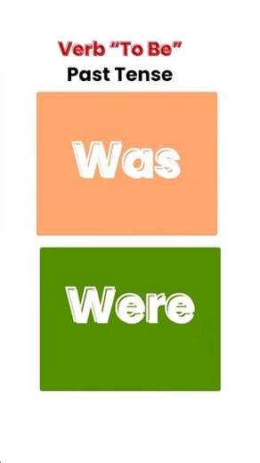Learn Was and Were Fast | Verb To Be for Beginners