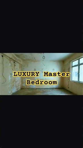 Master Bedroom Transformation: Raw Walls to Luxury Suite! ✨ #InteriorDesign #shorts