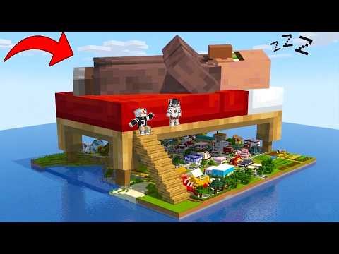 Giant Villager Dominate Everything In Minecraft!