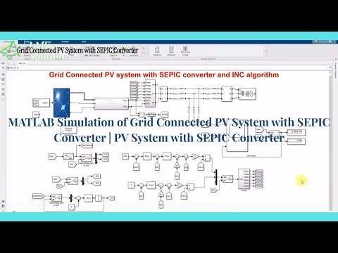 MATLAB Simulation of Grid Connected PV System with SEPIC Converter PV System with SEPIC Converter