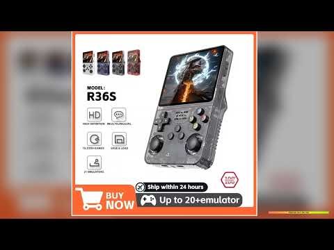 Open Source R36S Retro Handheld Video Game Console Linux System 35Inch IPS Screen Mini Portable