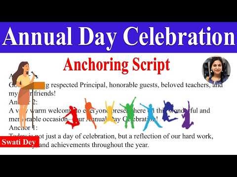 Anchoring Script for Annual Day Celebration in English | Complete Stage Script for Hosts