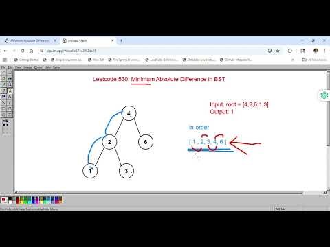 Leetcode 530 Minimum Absolute Difference in BST - In Hindi Explained