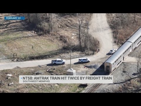 NTSB says freight train hit Amtrak train twice in Memphis crash