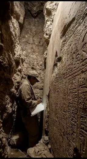 A Carved Chamber Was Found Beneath A Collapsed Pyramid Corridor