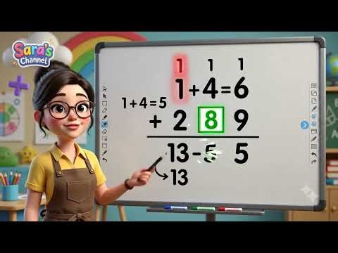 Solve Missing Digits Easily | Addition Tricks for Kids | Sara's Learning.