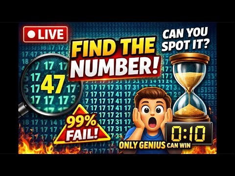 🔴 LIVE PUZZLE CHALLENGE 🧠 | Find the Hidden Number & Win!