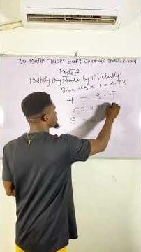 Multiply Any 2-Digit Number by 11 in Seconds! 🤯 | 30 Math Tricks Every Student Should Know – Part 2