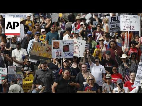 'No Kings' protests take place across the US with the focus on midterms