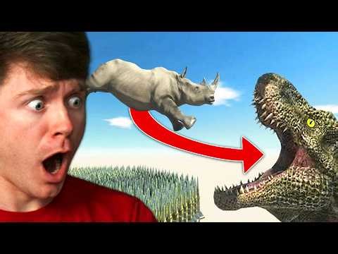 SURVIVE the DINOSAUR TRAP in ARBS!? (Reaction)