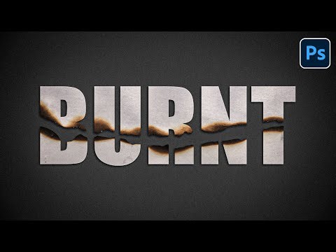 Realistic Burnt Paper Text Effect in Photoshop | Quick & Easy Tutorial