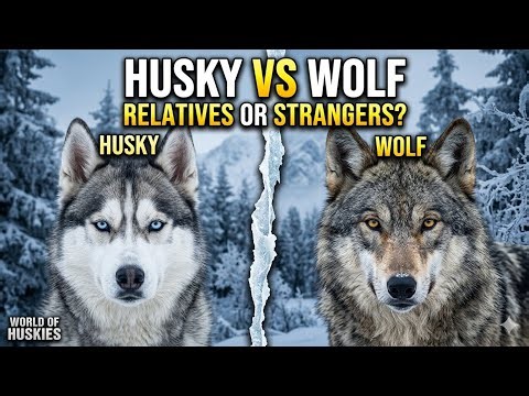 What would actually happen if a Siberian Husky met a wild wolf?