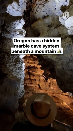 Oregon has a hidden marble cave system beneath a mountain