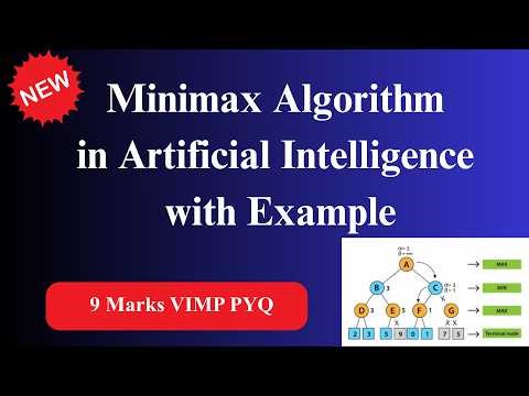 minimax algorithm in ai | sppu ai unit 3 | Minimax Algorithm Explained: Step-by-Step Solved Example