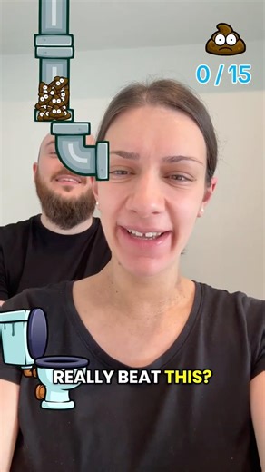 Who’s cleaning the toilet after this? 😂 Fun Couple Challenge